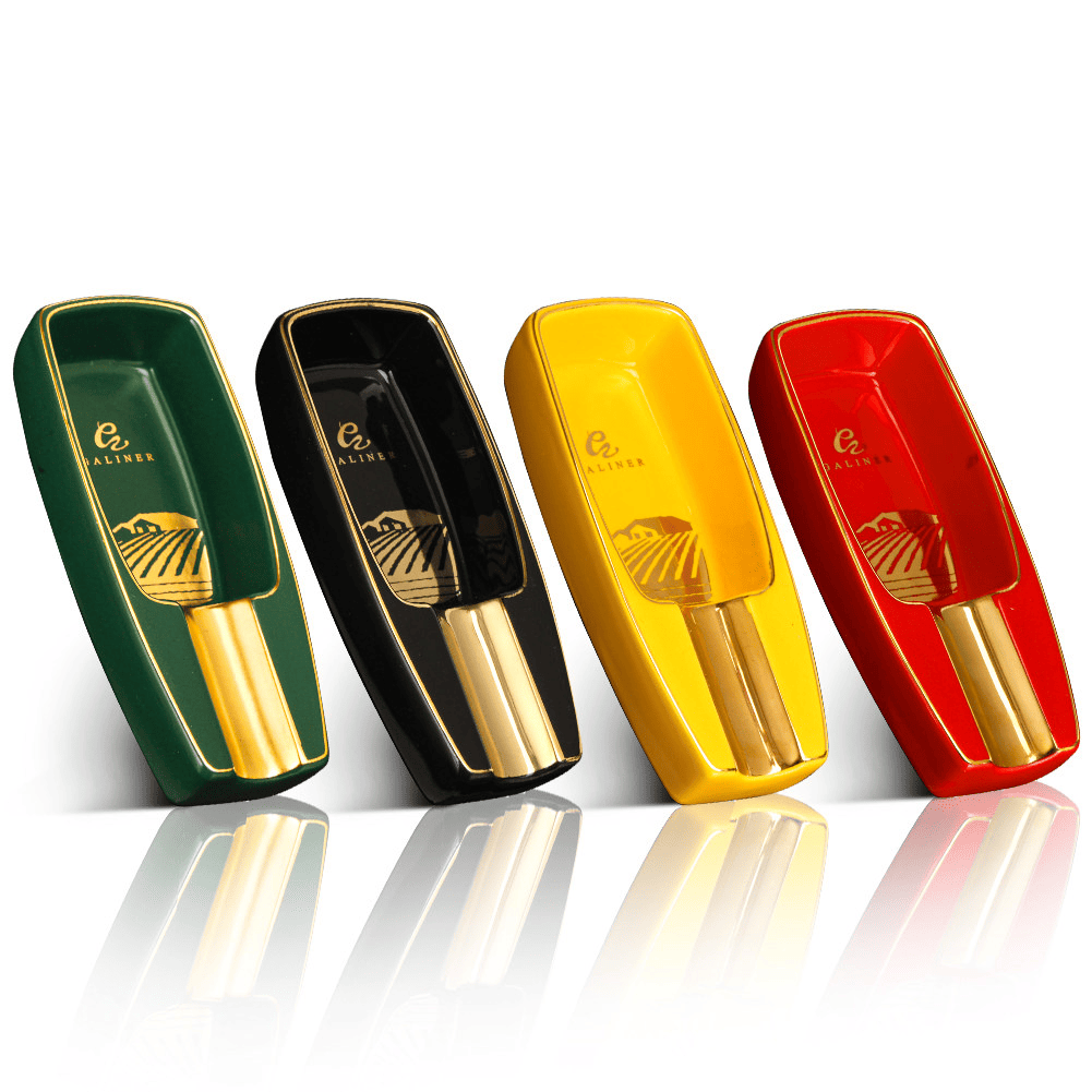 Outdoor Custom logo Cigar Accessories Ceramic Ashtray Smoking Waterproof Ashtray