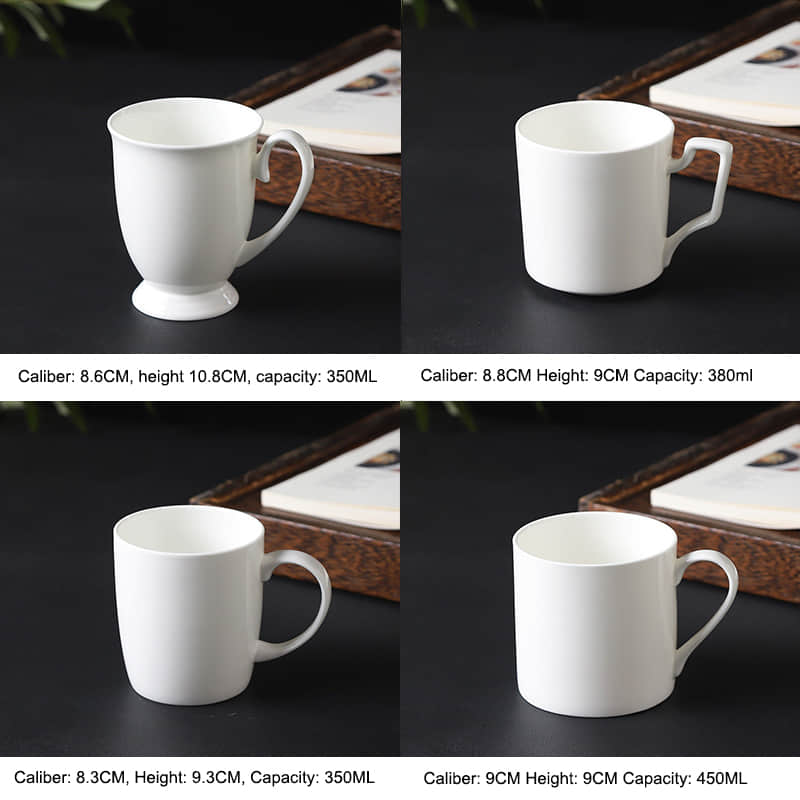 oem customized white bone china tea cup, coffee cup
