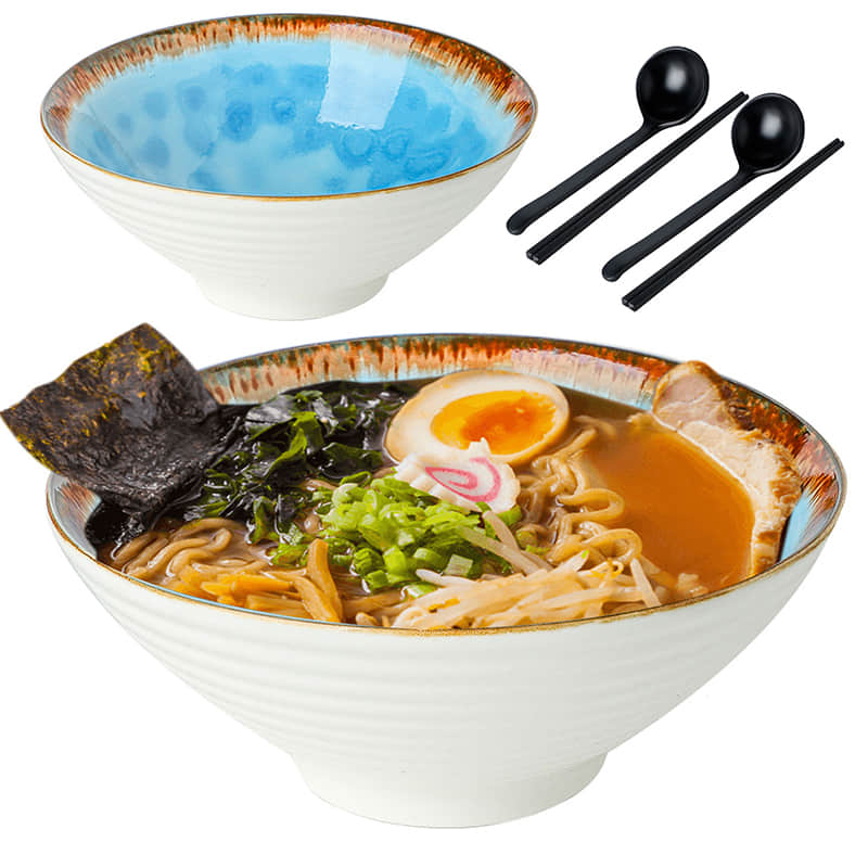 Ceramic Soup Ramen Noodle Bowl Personalized Hat Ramen Salad Bowl Japanese Noodle Bowl