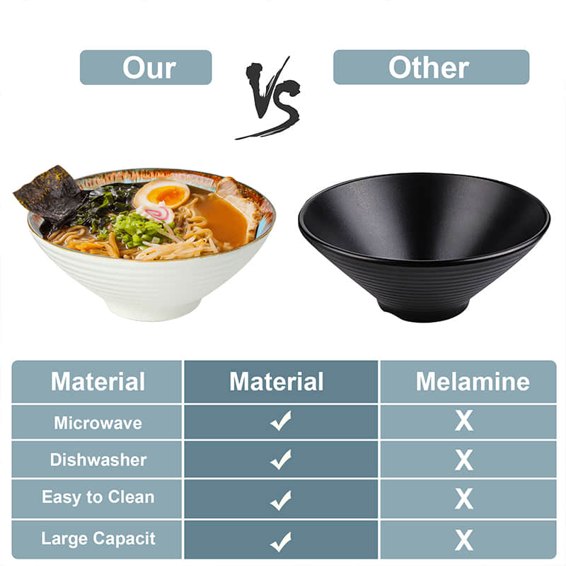 Ceramic Soup Ramen Noodle Bowl Personalized Hat Ramen Salad Bowl Japanese Noodle Bowl