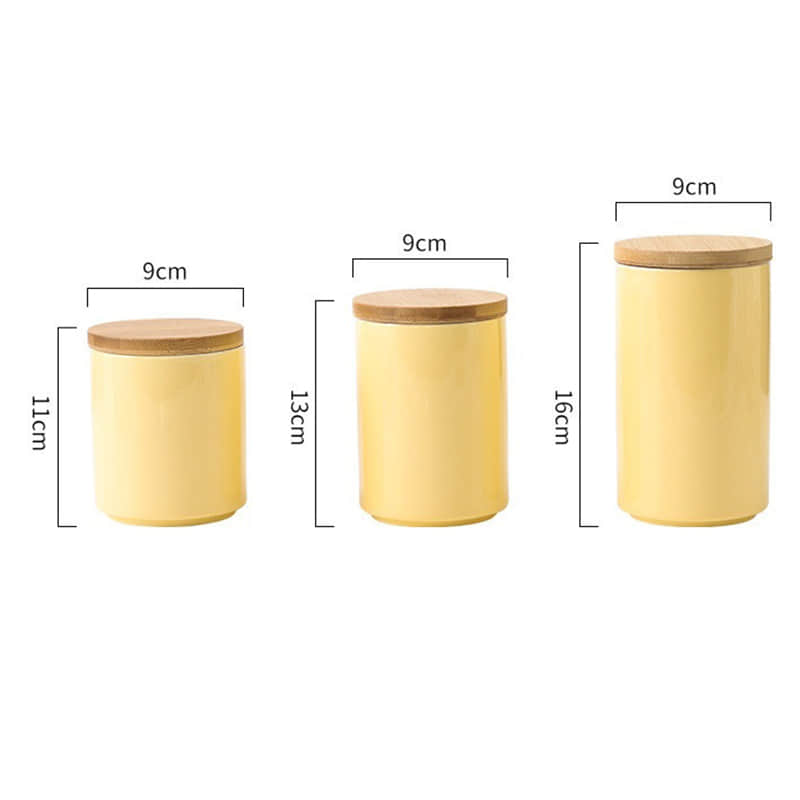 Ceramic sealed jar, coffee jar, tea jar with lid, food storage box jar, kitchen storage jar