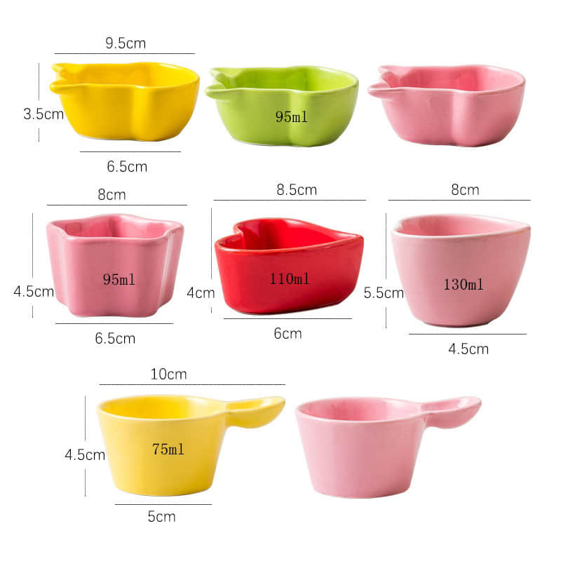 Mini Creative Ceramic Tableware Dish Small Dish Kitchen Multipurpose Seasoning Dip Dish