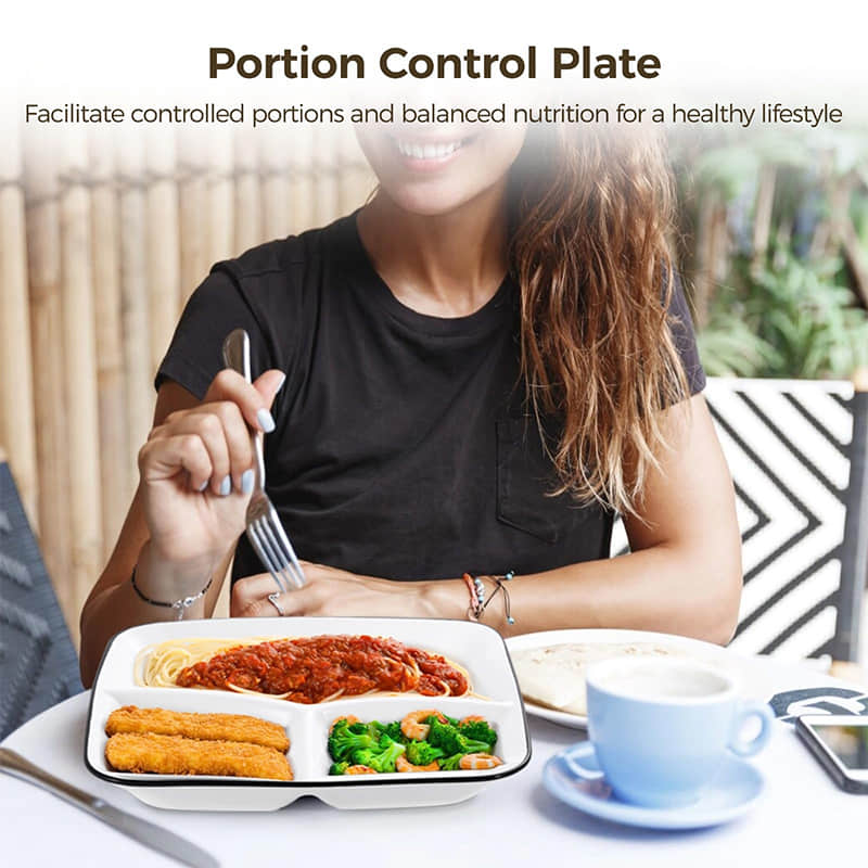 Ceramic split control board, white ceramic board for diabetes and diet