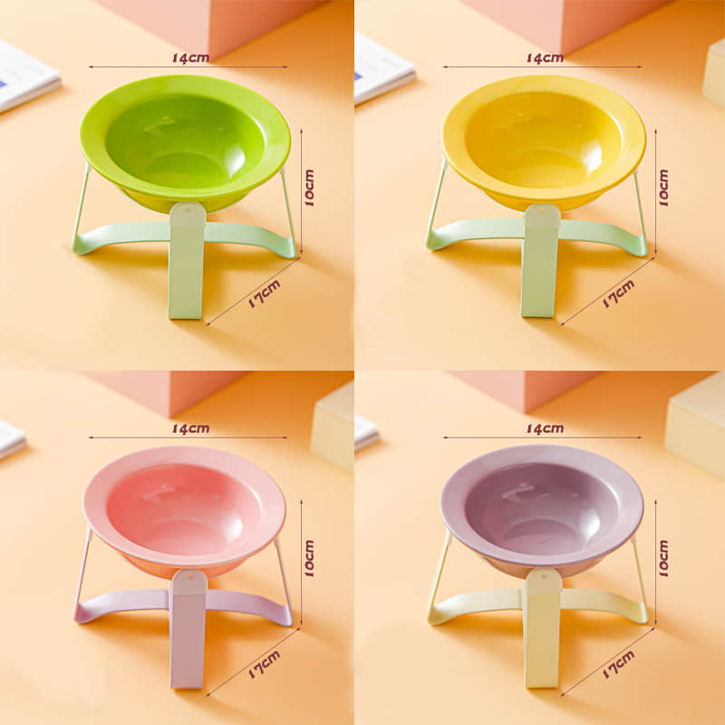 Custom Logo Ceramic High Quality Multicolour Elevated Dog & Cat Food Bowl Pet Bowls & Feeders