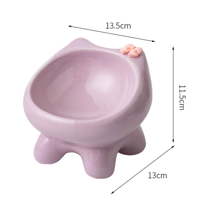 Super cute handmade ceramic cat bowl, dog bowl, cat food bowl, cat basin, pet supplies