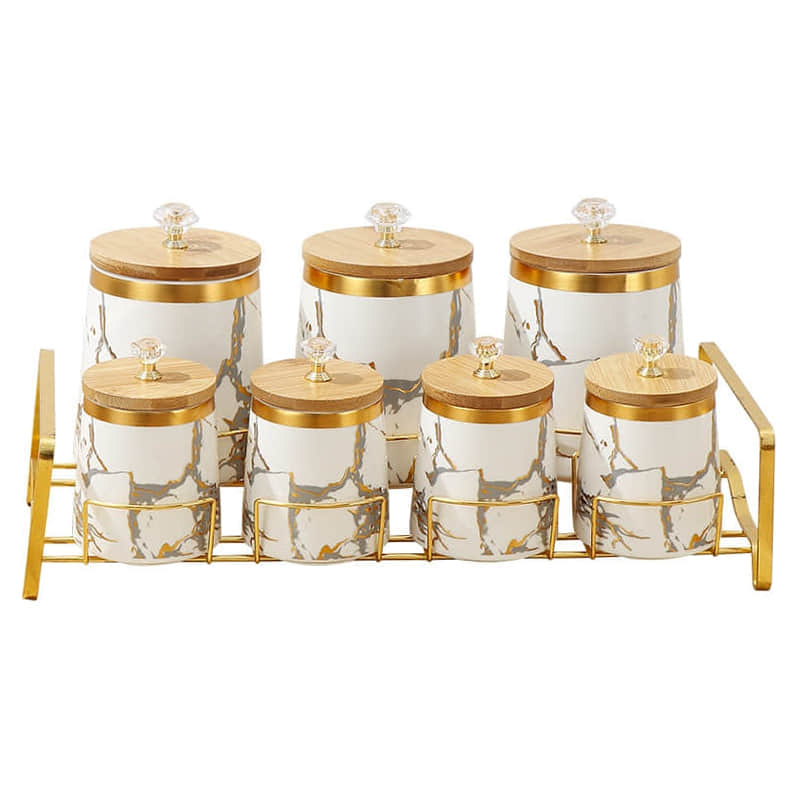 OEM & ODM Ceramic Spice Jar Customized Seasoning Condiment Jars Kitchen Spice Jar Ceramic