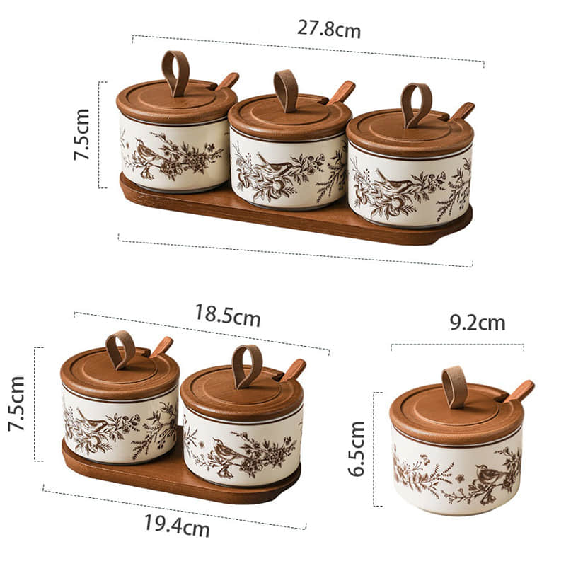 Ceramic sealed Storage Jar with Lid Moisture-proof Coffee and Tea Storage Jar Home Bean Storage Jar