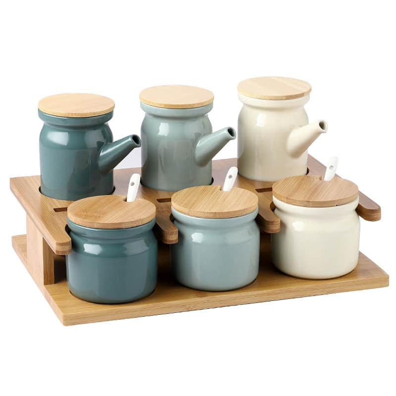 Ceramic Kitchen Seasoning Jars, Seasoning Box Sets, Storage Jars, Seasoning Jars, Salt Jars