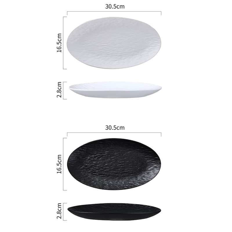 Porcelain Oval Salad Bow Ceramics Dinner Bowl Dinnerware Ceramics Bowl for Hotel and Restaurant
