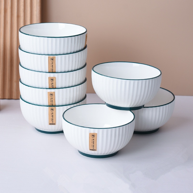 Ceramic American Style Bowl,Rice Bowl, Noodle Bowl, Soup Bowl, Fruit and Vegetable Salad Bowl