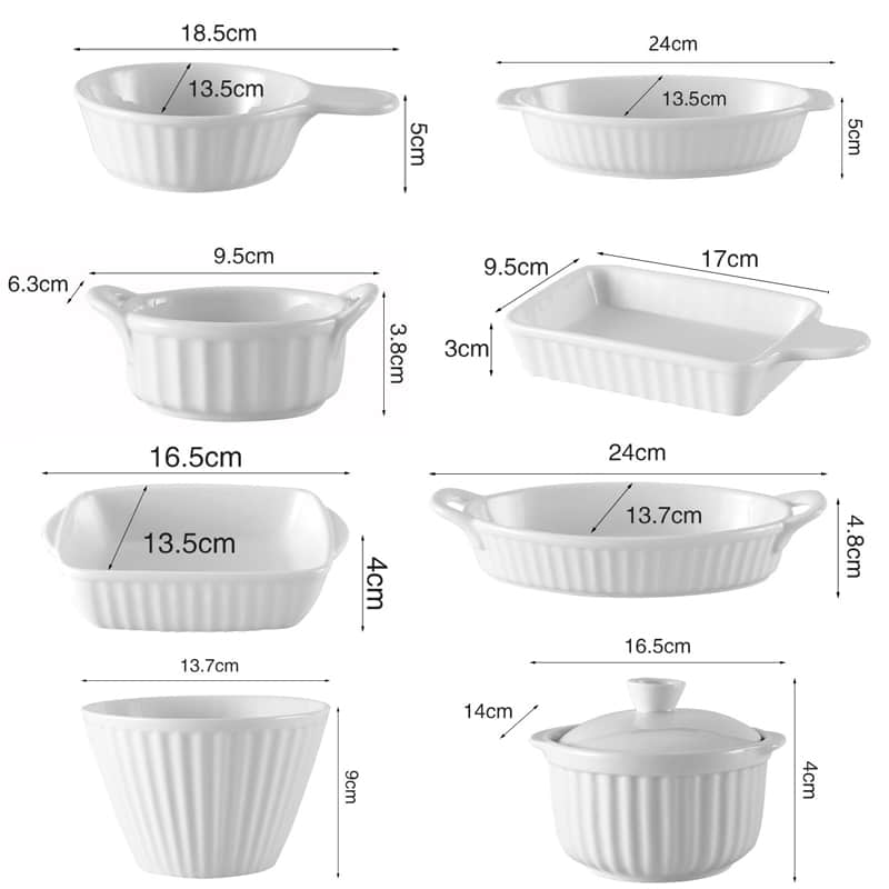 Ceramic Casserole Dish and Ceramics Pans Sustainable Bakeware for Outdoor Baking and Cooking