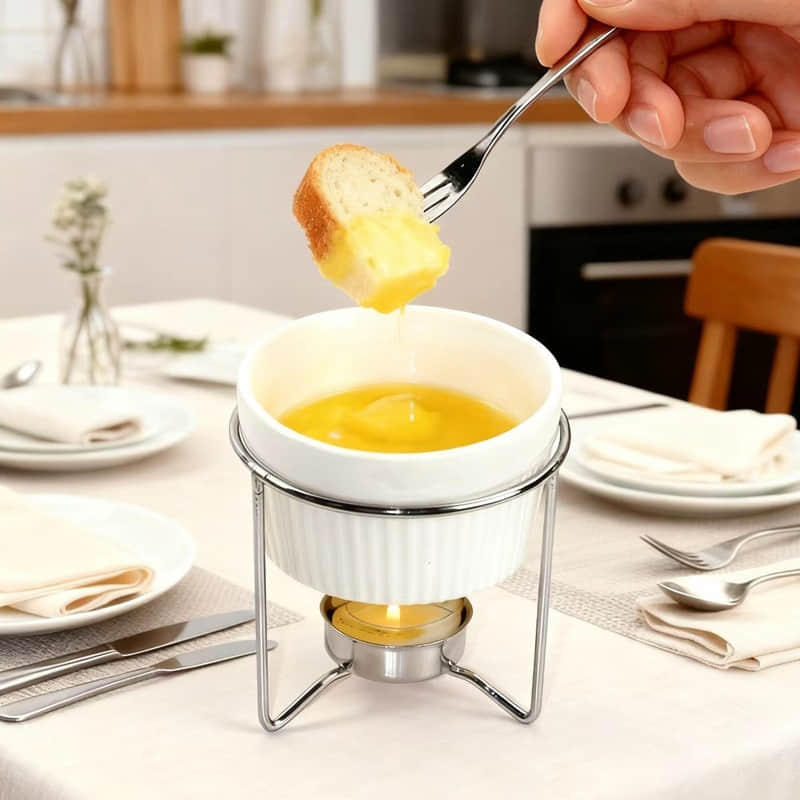 Cheese Tool 130ML Ceramic Butter Warmer Home Souffle Chocolate Warmer Bowl Candle Butter Warmers